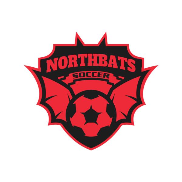 North bats Tournament Soccer logo template Miniatura
