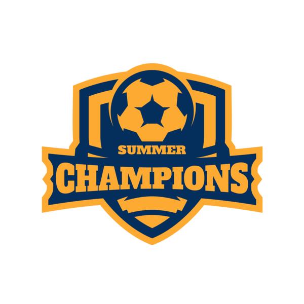 Champions Summer Soccer logo template Miniatura