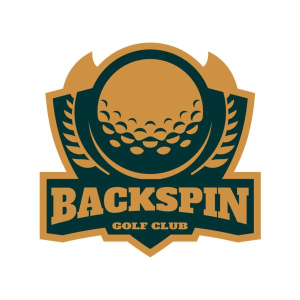 Backspin Golf club logo template Miniatura
