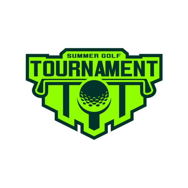 Tournament Summer golf logo template Miniatura