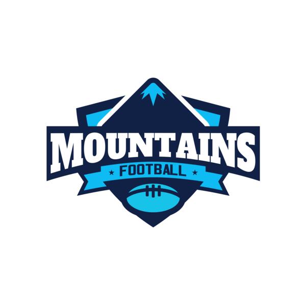 Mountains Football logo template Miniatura