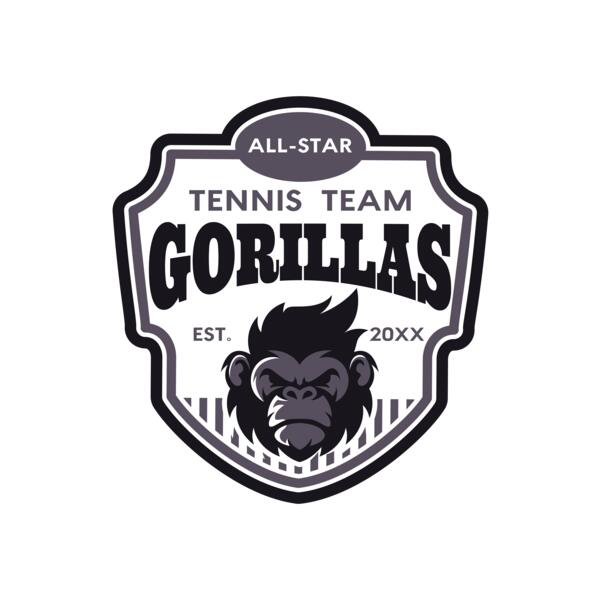 Gorillas Tennis Team 01 Miniatura