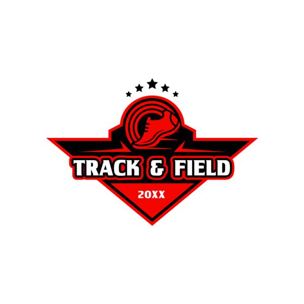 Track & Field Team Logo 07 Miniatura